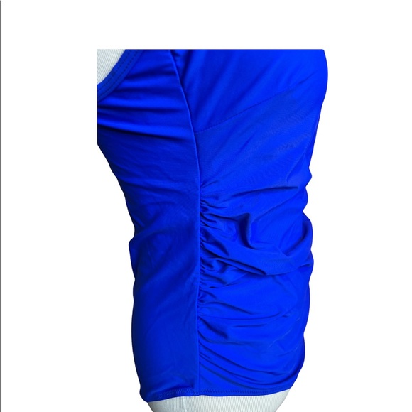 2/$30 Swimsuit High Neck Slimming Full Coverage Lined Colorful Sheer Sexy New LG - Picture 6 of 17